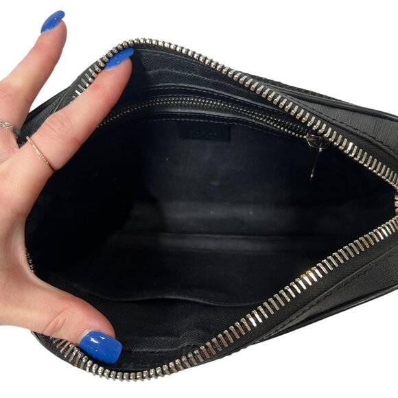 $1100 GUCCI Charcoal GG Supreme Multi Monogram Canvas Belt Bag - Picture 7 of 12